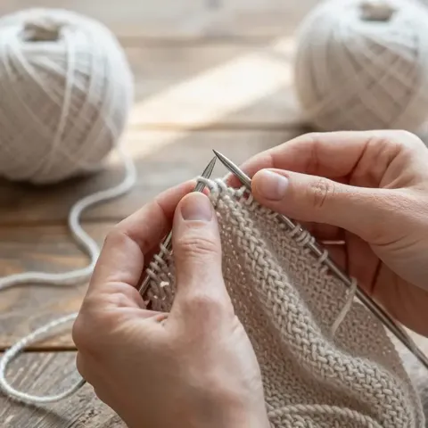 Diminutions et augmentations au tricot : SSK, K2tog, M1
