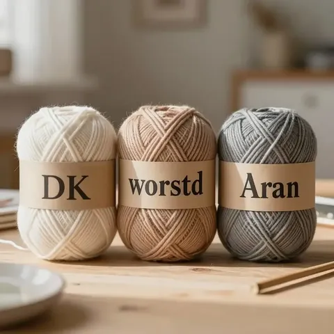 Fil DK, worsted, aran : différences