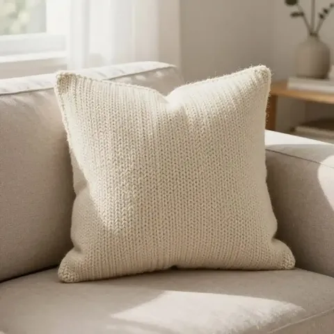 Tricoter un coussin : patrons et techniques pour un résultat pro