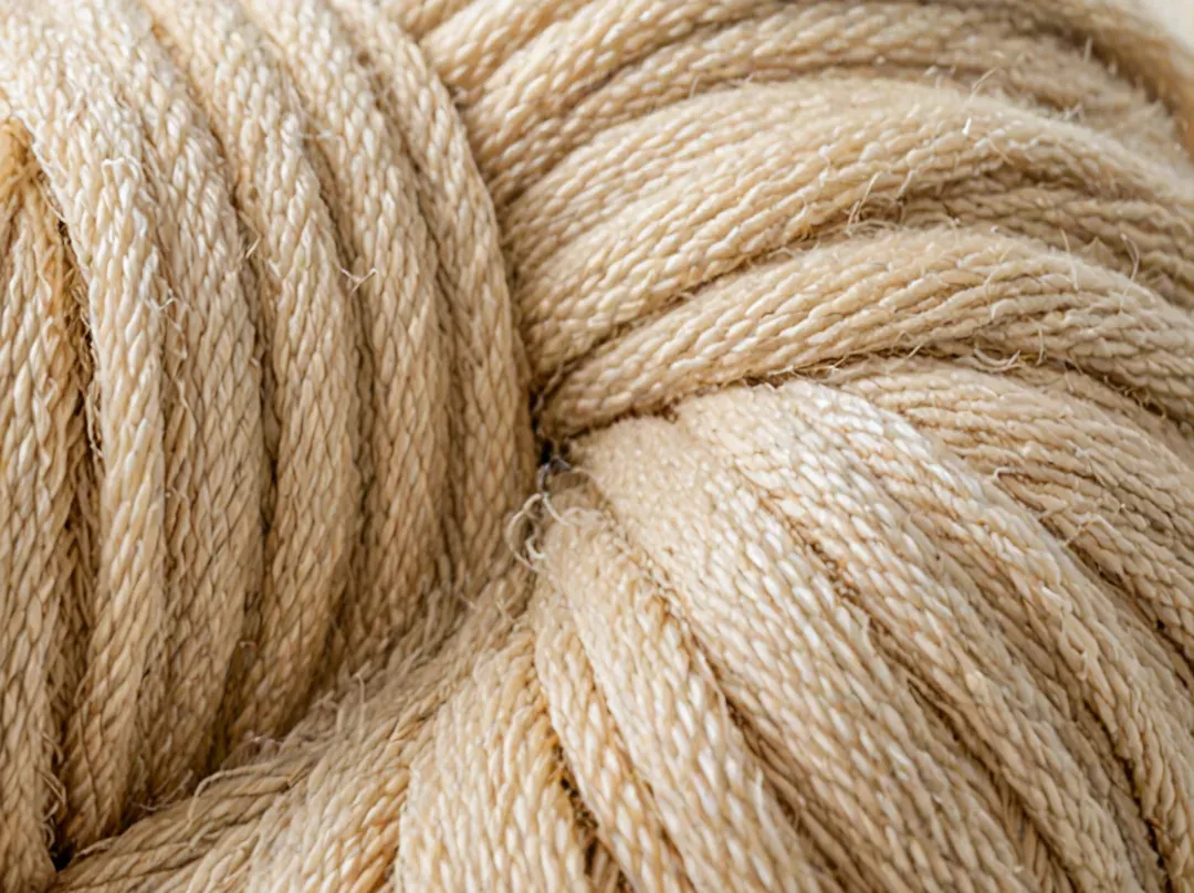 Close-up of Merino wool fiber