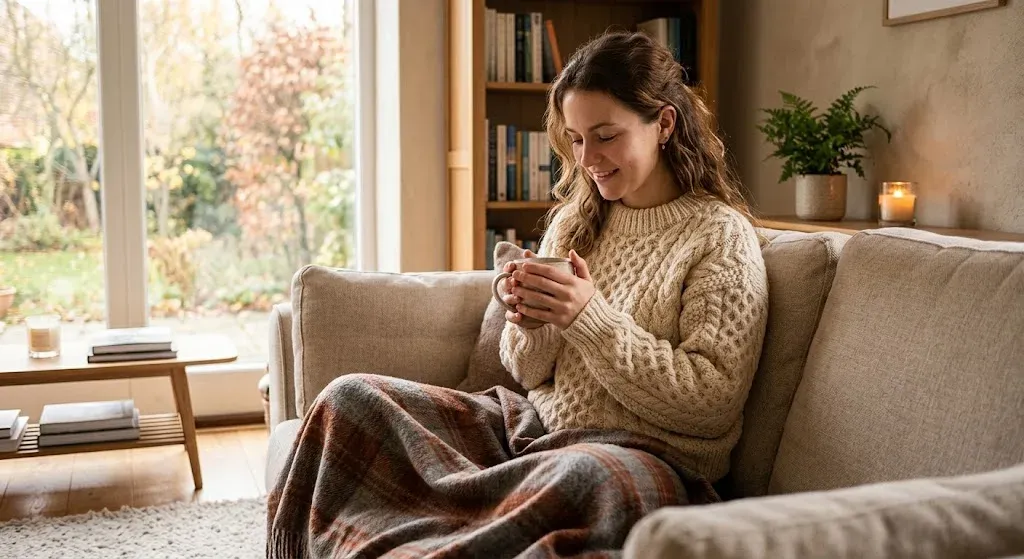 Hand-knitted Merino wool sweater