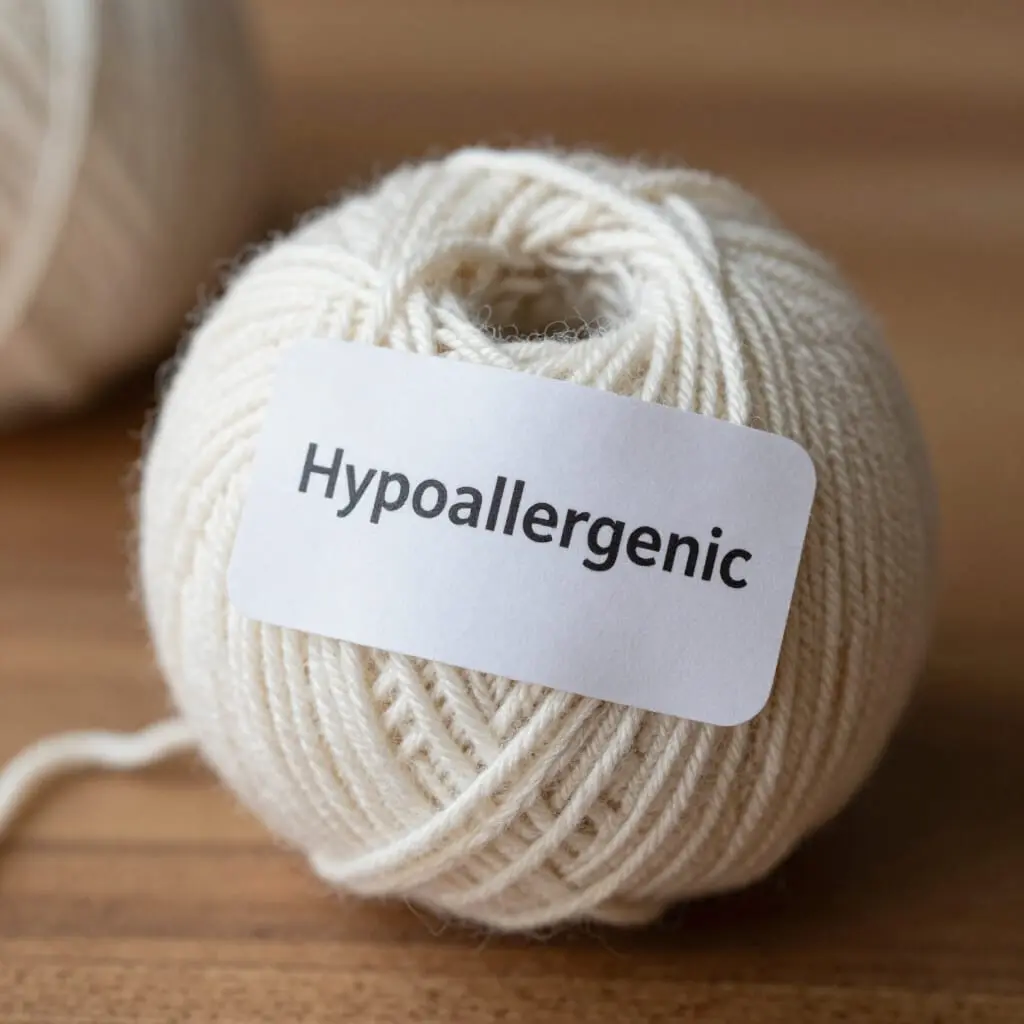 Pelote de laine hypoallergénique douce et moelleuse