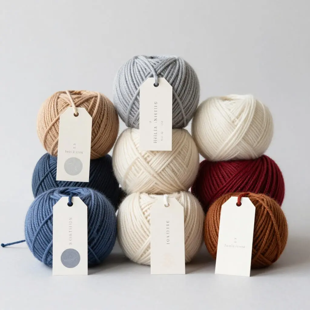 Pelotes de laine tricot de différentes épaisseurs